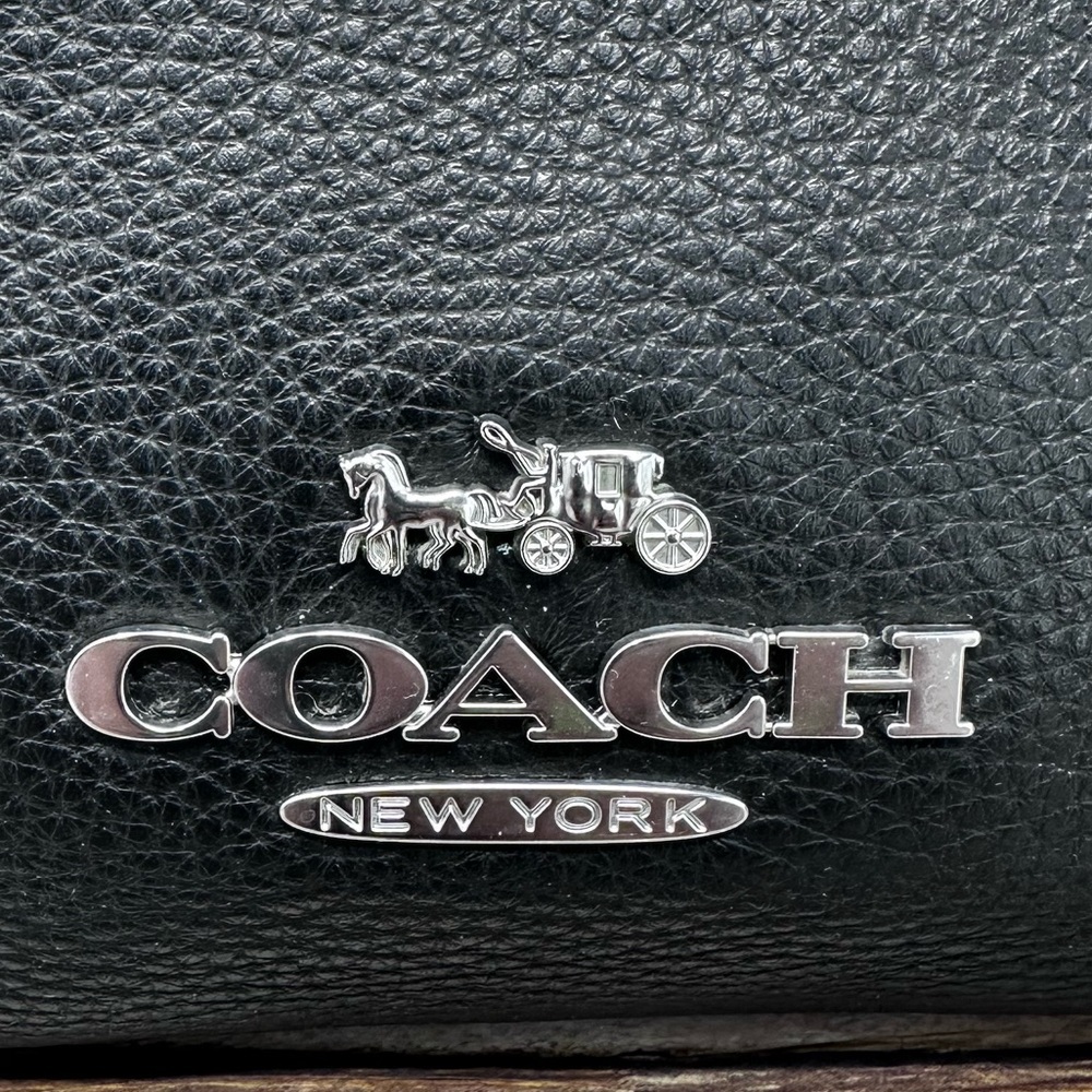 Coach Charlotte Shoulder Bag In Black EUC​ - Picture 4 of 12